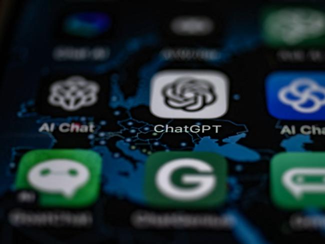 ChatGPT’s smartphone app. Picture Olivier Morin/AFP