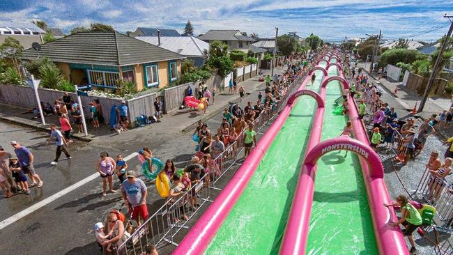 Monster Slide is coming to Burgess St, Caloundra Photo:Brady Dyer. Picture: Brady Dyer