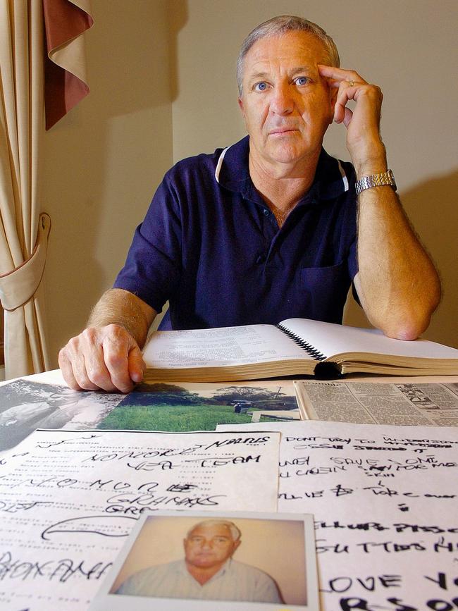 O’Toole pictured at home in 2005 a week after Glover committed suicide in prison. Picture: Troy Snook