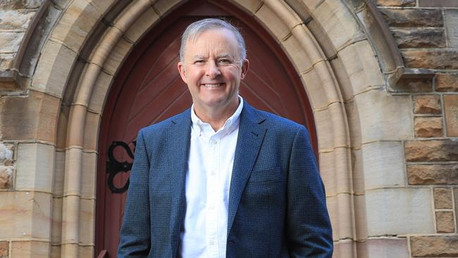 Opposition Leader Anthony Albanese at the Bill Crews Foundation in Ashfield in Sydney’s inner west on Friday. Picture: John Feder