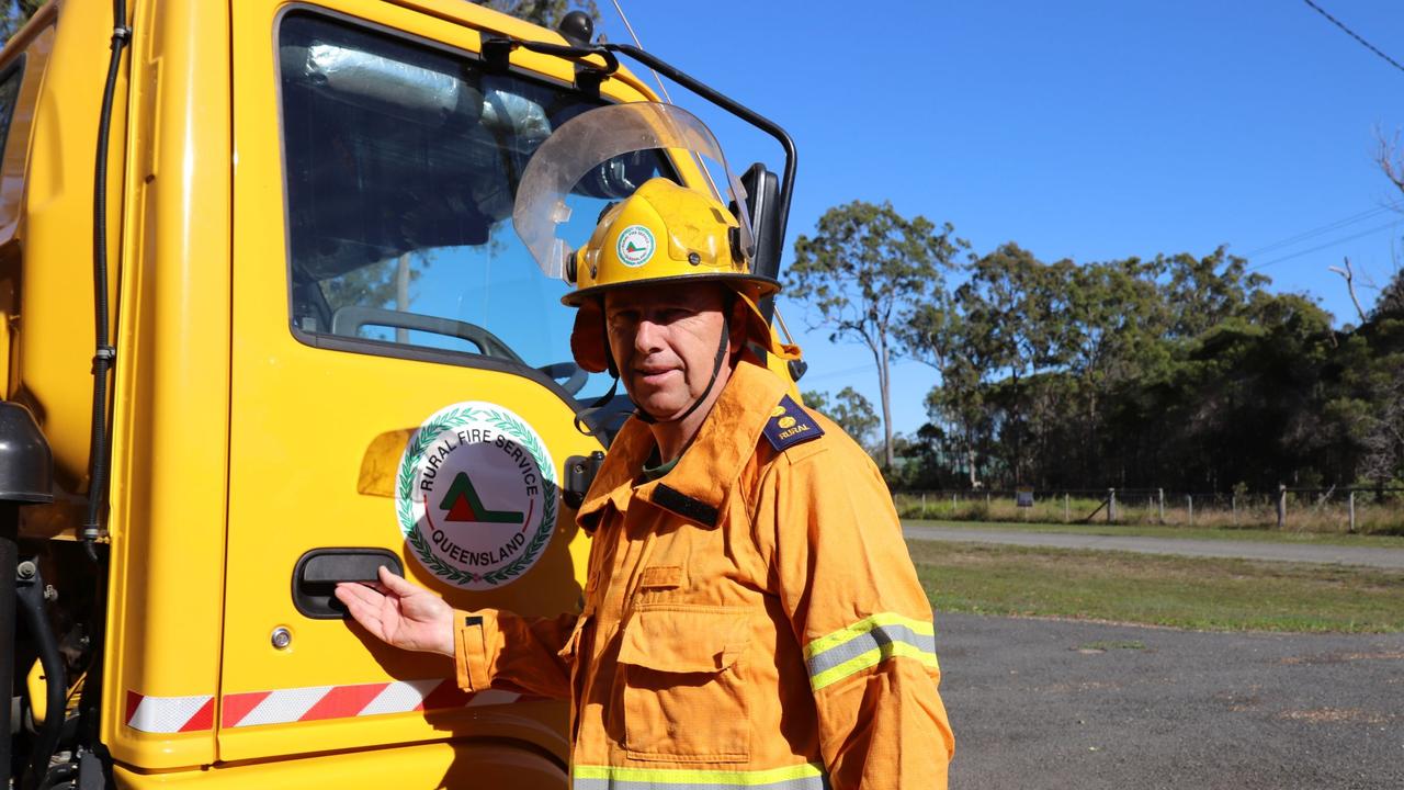 Retiring Booyan Rural Fire Brigade first officer David Spratling ...