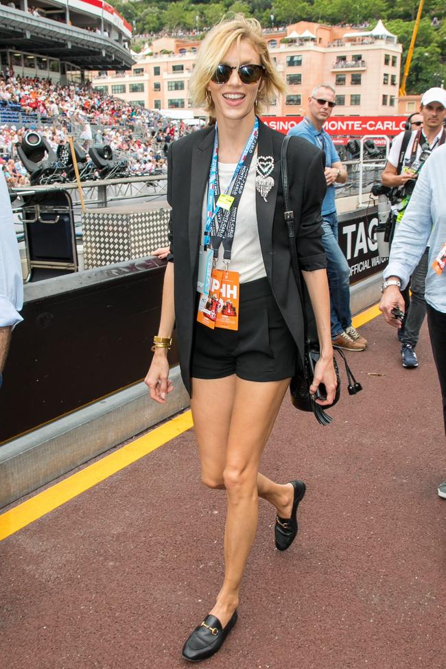 Anja Rubik at the Monaco Grand Prix, 2018. 