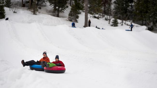 Tubing at Woodward Park City, Utah.