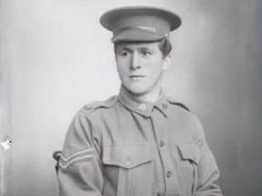 Major Christopher Pitman’s great-grandfather, Private George Taylor. Picture: Australian War Memorial