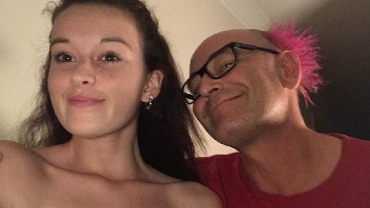 Steven Riley, who has been diagnosed with terminal liver cancer, with his daughter Georgia Scott-Riley. Picture: Supplied,