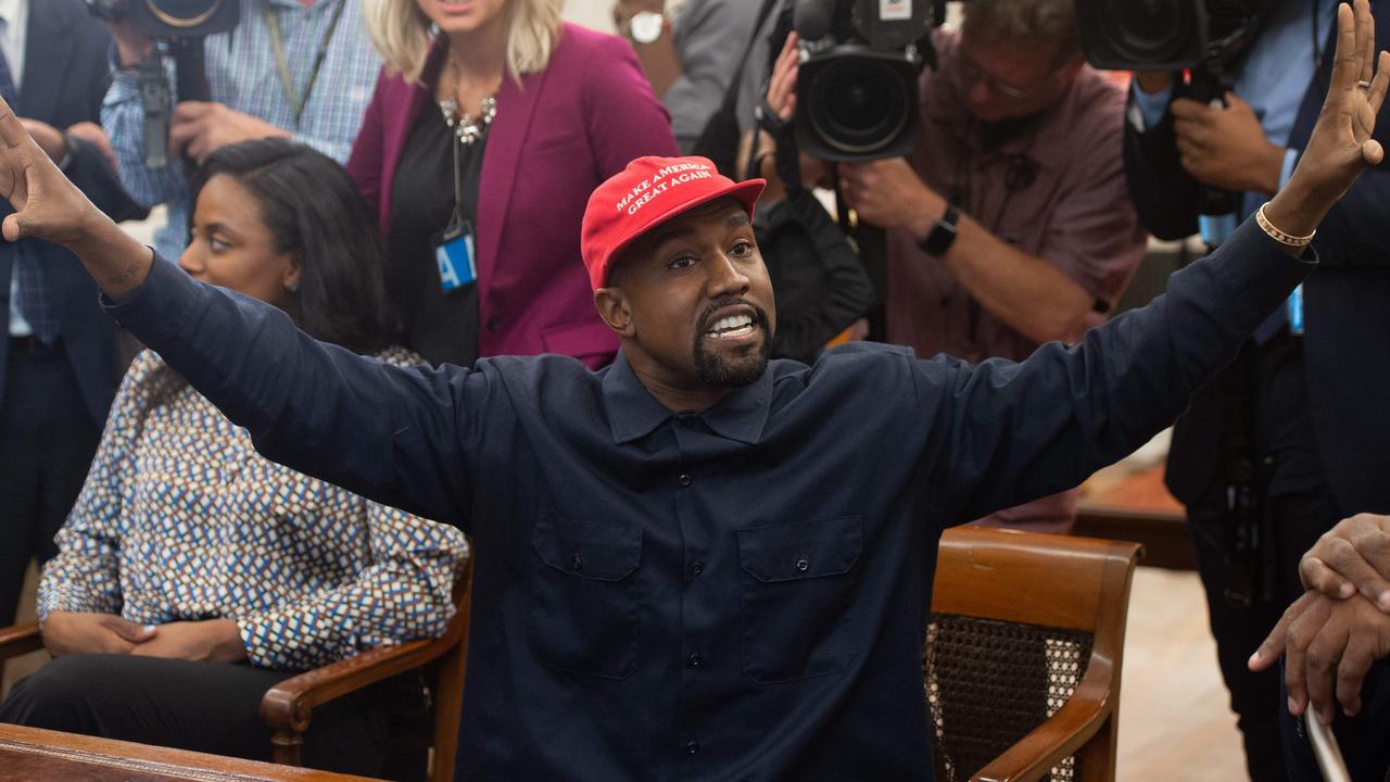 Kanye West announced he is running for president – though there’s debate if that’s still the case. Picture: Saul Loeb/AFP