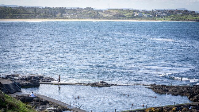 The Blowhole Point Rock Pool looking out over Bombo Beach. Picture: Kiama Council