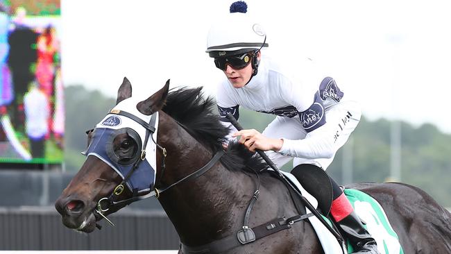 Zac Lloyd declared Insurrection his favourite horse after partnering the gelding to victory in The Warra at Kembla Grange on Saturday. Picture: Getty Images