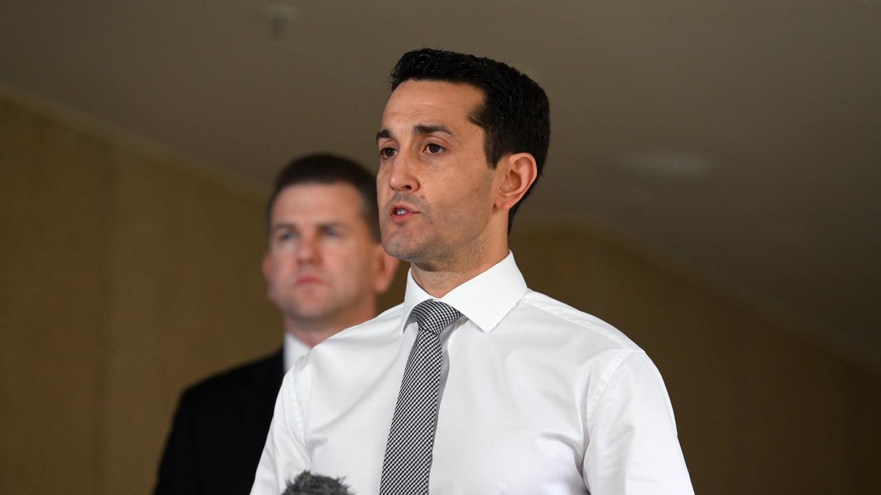 Queensland Leader of the Opposition David Crisafulli said youth crime in Queensland was raging out of control. Picture: NCA NewsWire / Dan Peled