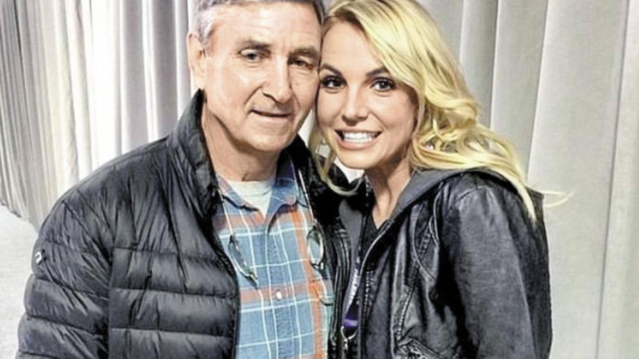 Britney Spears with her dad, Jamie.