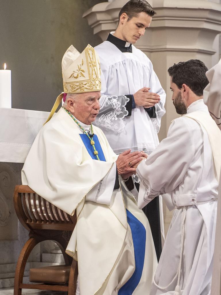 Ordination of Nathan Webb at St Pat's Cathedral. Saturday, June 25, 2022. Picture: Nev Madsen.