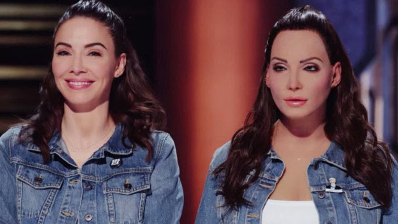 Whitney Cummings (left) and her lifelike ‘sex robot’.