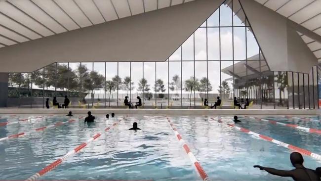 An artist's impression of the new East Keilor Leisure Centre that will cost the council $52 million.