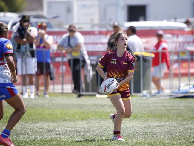 Koori Knockout - Day 4 Girls 15s GF Newcastle Yowies v Central West Maliyan Monday, 7 October 2024 Hereford St, Bathurst NSW 2795, Australia, Picture Warren Gannon Photography