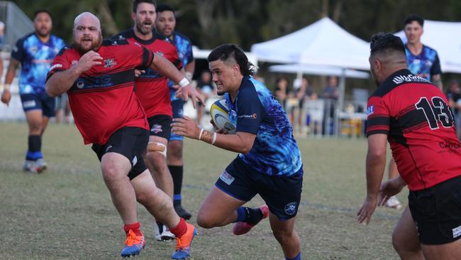 Helensvale 2021 grand final winger Logan Watene has been playing for Nerang in 2022. Pic Mike Batterham