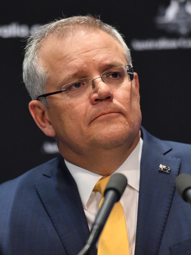 Prime Minister Scott Morrison said last week that said social distancing rules would not apply to classrooms when students return. Picture: AAP