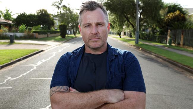 Damion Douglass is the founder of the Rochedale South Neighbourhood Crime Watchers, Rochedale South. Picture: Liam Kidston