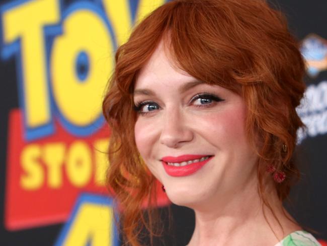 HOLLYWOOD, CA - JUNE 11:  Christina Hendricks attends the world premiere of Disney and Pixar's TOY STORY 4 at the El Capitan Theatre in Hollywood, CA on Tuesday, June 11, 2019.  (Photo by Jesse Grant/Getty Images for Disney)