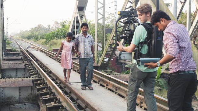 Bond University student filmmaker Dane Holroyd filming