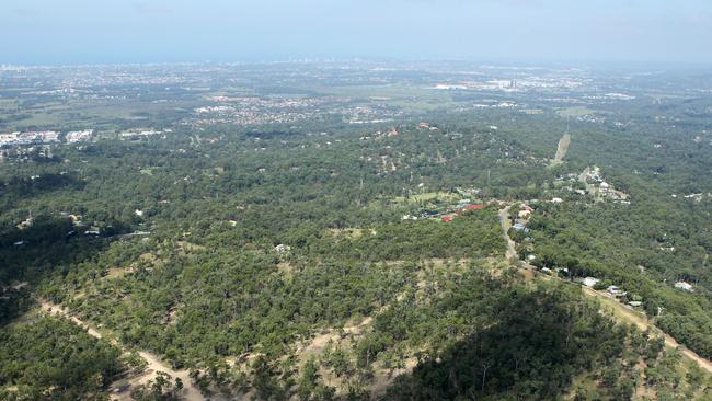 Aerial of the proposed Pacific View Estate at Worongary. Picture: Tim Marsden