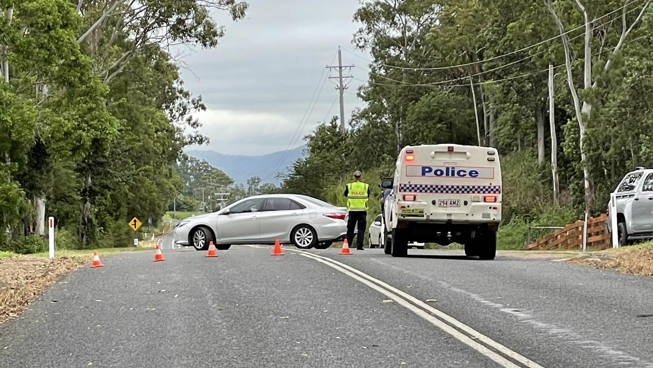 Police were called to Sarina about 5.50am on Sunday after a man was found lying on the road. He is in a critical condition. Picture: Janessa Ekert