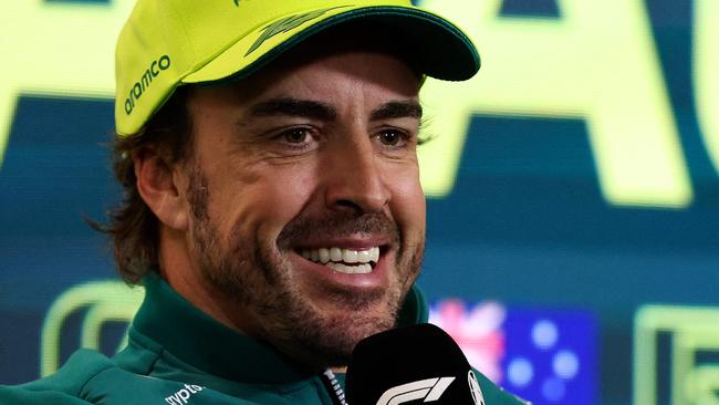 Aston Martin's Spanish driver Fernando Alonso