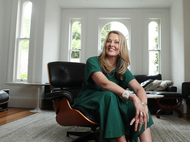 6/1/23: Writer Anna Funder at her home in Glebe. Anna is a contributor to The Australian's summer cookbook. John Feder/The Australian.