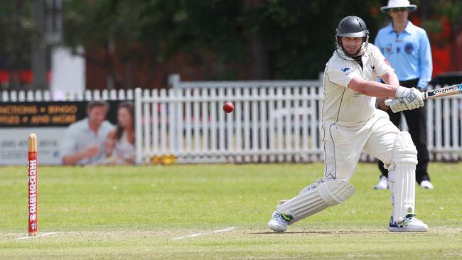 Penrith’s John Di Bartolo his his first ton of the season.