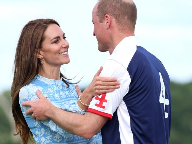 WINDSOR, ENGLAND - JULY 06: Catherine, Princess of Wales after the Royal Charity Polo Cup 2023 at Guards Polo Club during the Outsourcing Inc. Royal Polo Cup at Guards Polo Club, Flemish Farm on July 06, 2023 in Windsor, England. (Photo by Chris Jackson/Getty Images for TGI Sport)