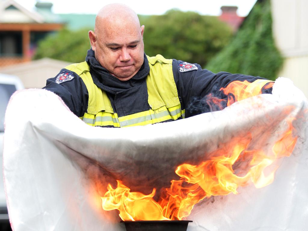 Fire blankets can extinguish fires in seconds.