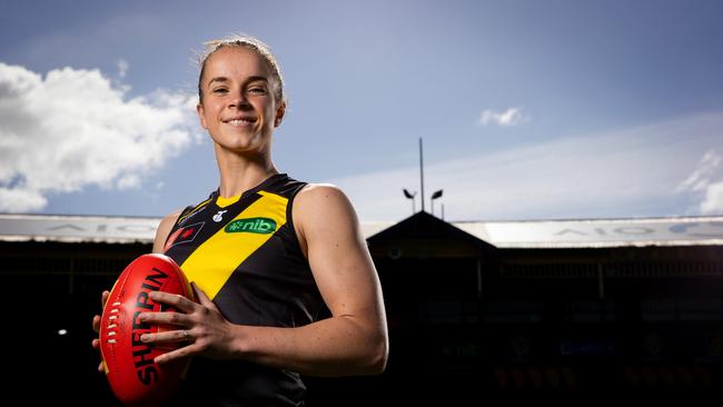 Seymour has become a key voice for players in AFLW. Picture: Mark Stewart