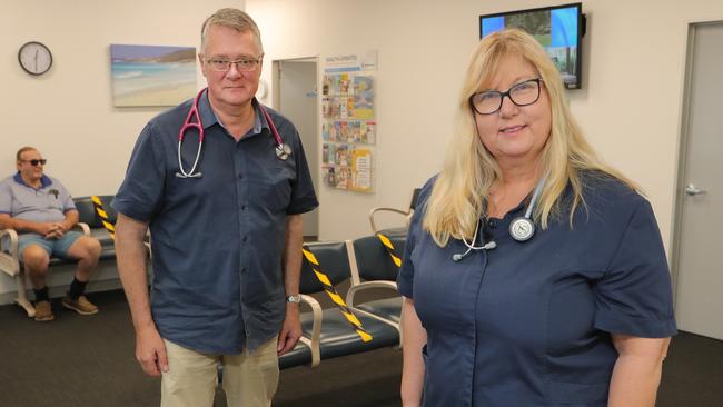 Dr Lisa Beecham and Dr Roger Halliwell, both GPs and board members at Gold Coast Primary Health Network. Picture Glenn Hampson