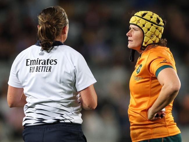 Former Australian rugby representative Shannon Parry will be a leading figure at this weekend’s former. (Photo by Michael Bradley / AFP)