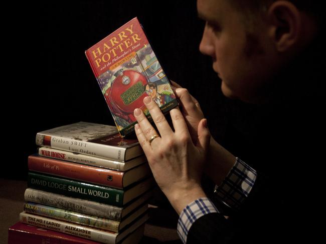 Harry Potter and the Philosopher's Stone was published in Britain on June 26, 1997. Since then, it has sold more than 450 million copies worldwide and has been translated into 79 languages. Picture: AP.