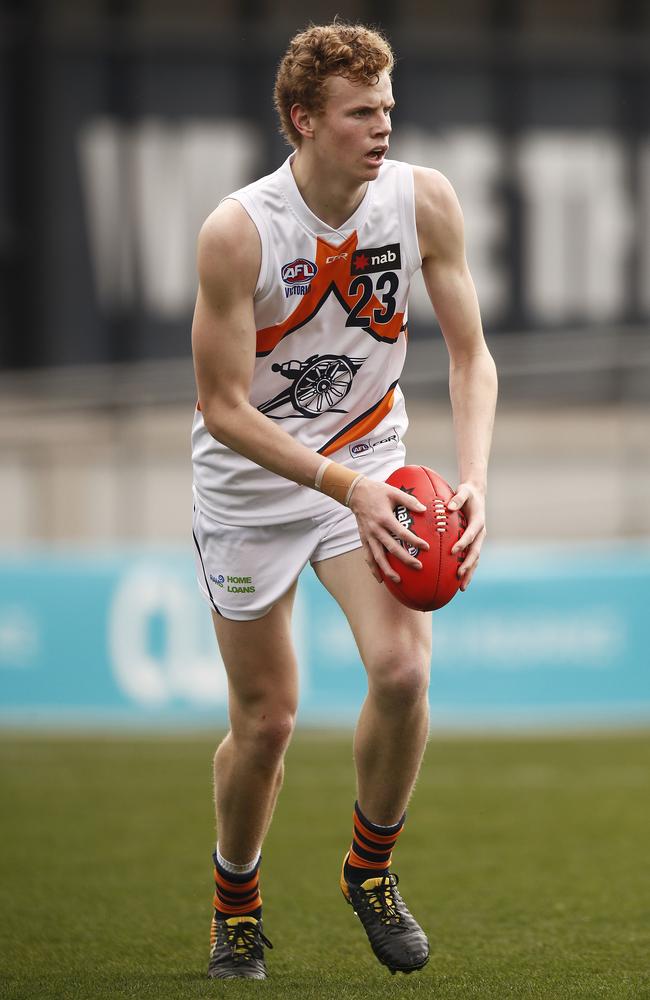 Cody Brand in action for the Cannons. Picture: Daniel Pockett/AFL Photos via Getty Images