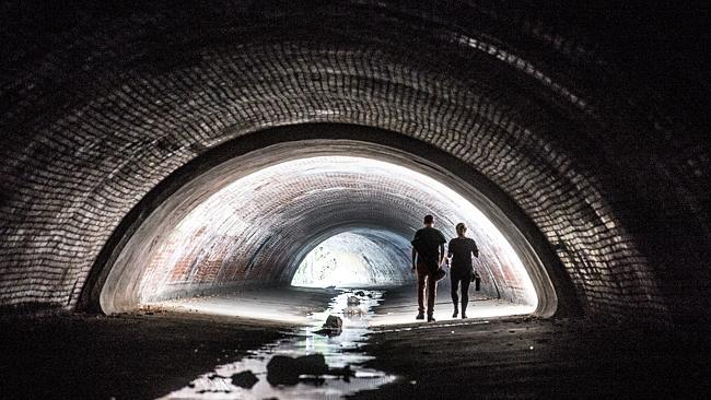 The storm water drain network under the surface of Melbourne. Picture: Jason Edwards