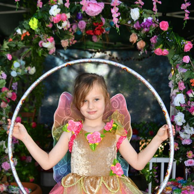 Townsville Medieval and Fantasy Festival 2024 at Cluden. Vivienne Cowen, 5. Picture: Evan Morgan