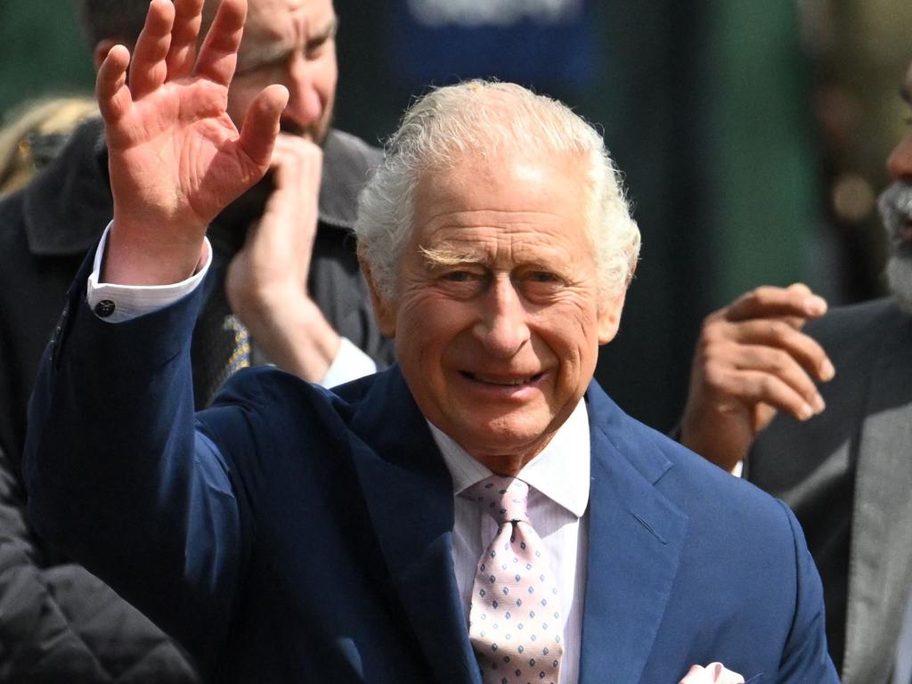 King Charles III after speaking to wellwishers near Buckingham Palace. Picture: Sebastien Bozon/AFP