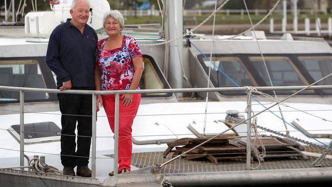 For Country Living: Wynne and Carol Hobson run Nooramunga Sailing Tours around Bass Strait and Port Albert. They're old sea salts, who sail overseas as well. Pics ANDY ROGERS