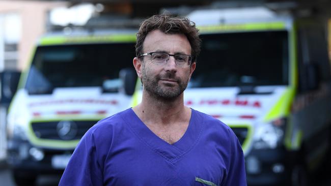 Cabrini director of emergency medicine Dr Michael Ben-Meir gets ready to provide beds to boost the nation's medical resources to deal with the COVID-19 crisis. Picture: AAP