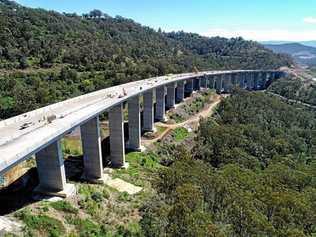 The Toowoomba Second Range Crossing project has been recognised nationally as one of the best construction projects. Picture: Nexus