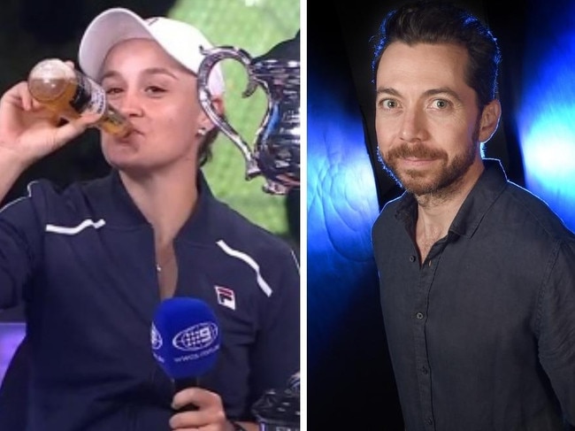 Ash Barty and James Mathison.