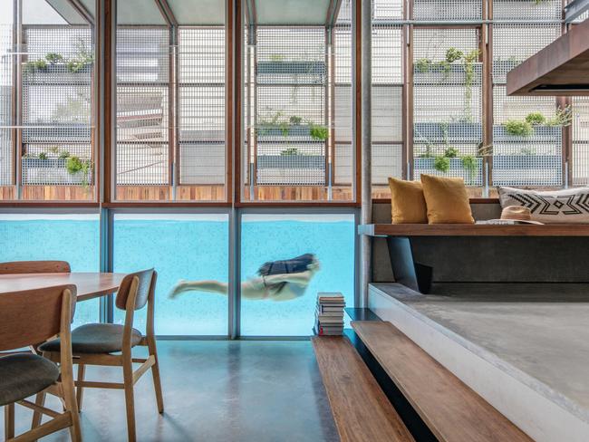 A very cool pool in a very cool house. Picture: Murray Fredericks/CplusC Architectural Workshop