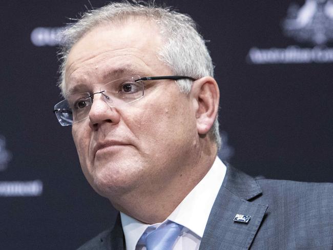 CANBERRA, AUSTRALIA-NCA NewsWire Photos AUGUST 07 2020The Prime Minister Scott Morrison with the acting Chief Medical Officer Professor Paul Kelly during a press conference in Parliament House, Canberra.Picture: NCA NewsWire /Gary Ramage