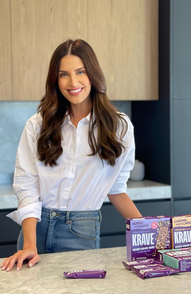 SAS Australia star Erin Holland is also an ambassador for new snack bars Krave. Picture: Instagram/Erin Holland.