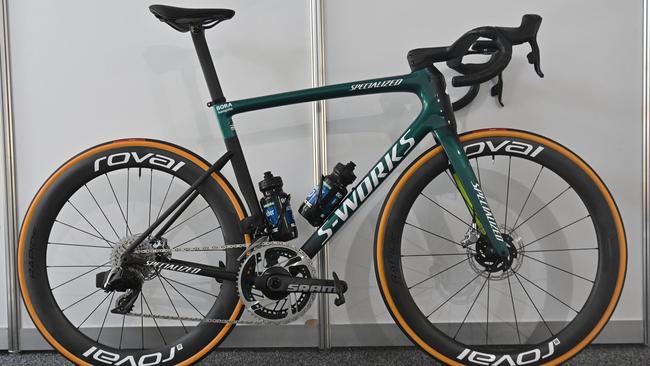 The Specialized S-Works Tarmac SL8 that Bora - Hansgrohe use. Picture: Keryn Stevens