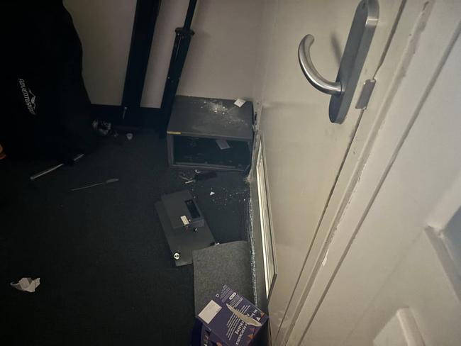 The safe was broken into and cash was taken. Picture: Hoppers Crossing Soccer Club