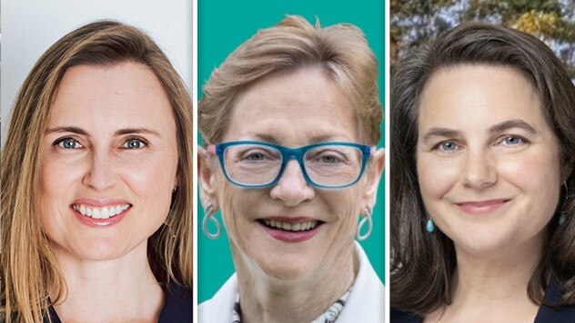 Teals Joeline Hackman (l to r), Helen Conway and Victoria Davidson did not look likely to win in Manly, North Shore and Lane Cove.