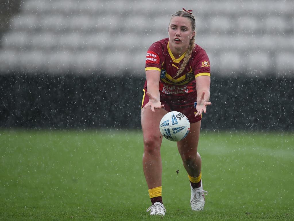 Leah Ollerton is a Newcastle and Country U19s player. Picture: Bryden Sharp/NSWRL