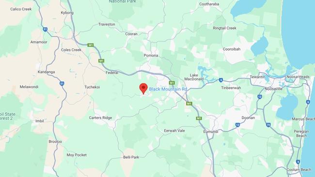 A man has been crushed to death by a lawn mower at a property on Black Mountain Rd in Black Mountain, Queensland. Picture: Google Maps